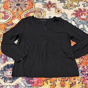Banana Republic Black V-Neck Blouse